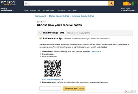 how to remove 2 step verification on amazon prime