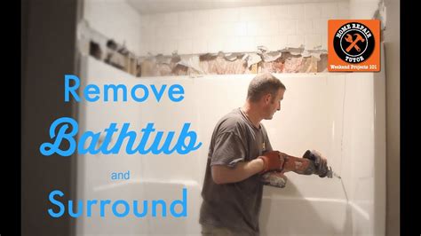 how to remove 3 piece tub surround