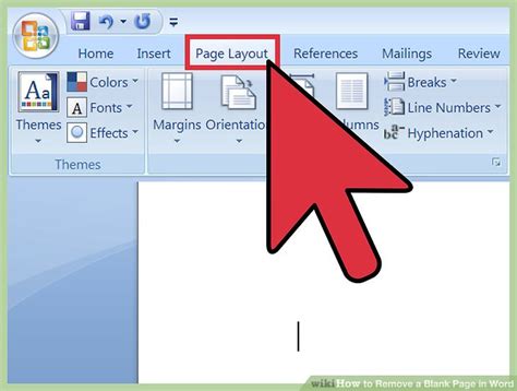 how to remove a blank page on a word doc