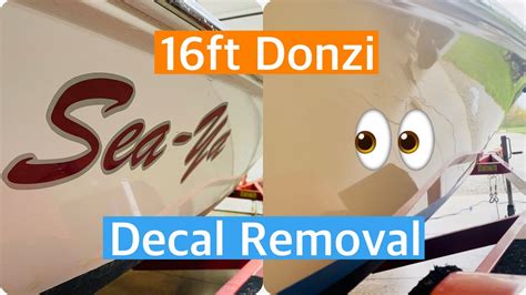How To Remove A Boat Decal