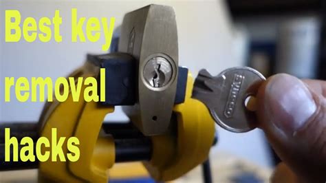how to remove a broken key from a lock without a key extractor