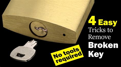 how to remove a broken key from lock