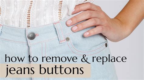 how to remove a button from jeans