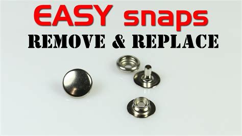 how to remove a button snap