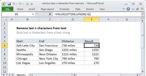 how to remove a character from all rows in excel