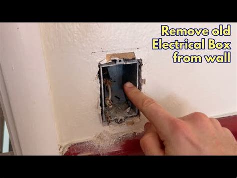How To Remove A Electrical Box