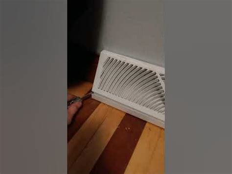 How To Remove A Floor Wall Vent