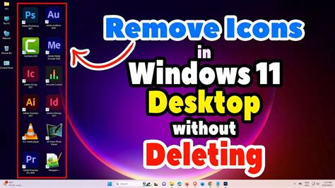 how to remove a folder from desktop without deleting it windows 11