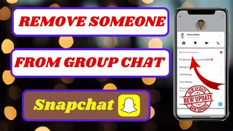 how to remove a friend from a snapchat group chat