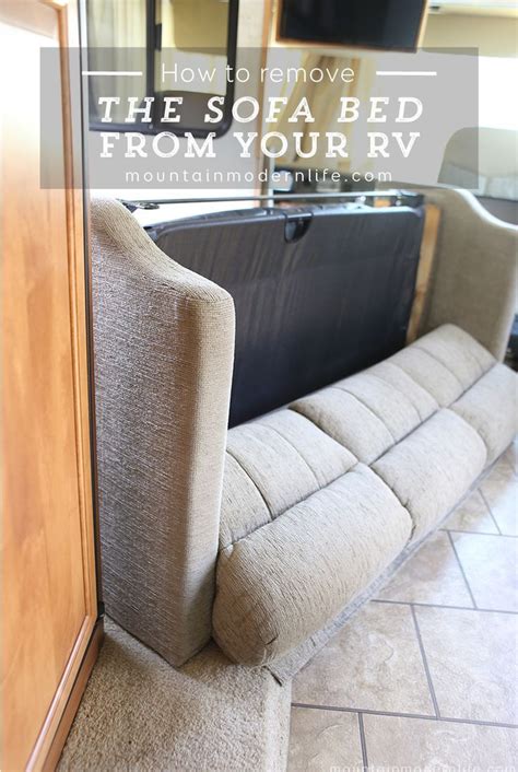 How To Remove A Hide A Bed Couch From An Rv