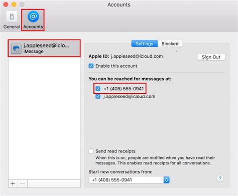 how to remove a number from imessage on mac