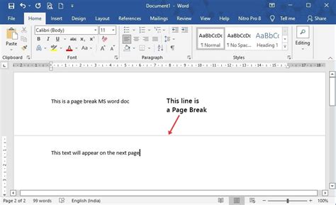how to remove a page break in word 2010