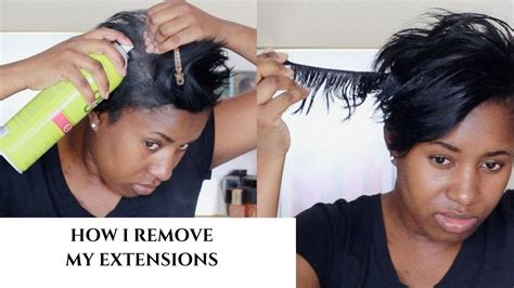 how to remove a quick weave with glue