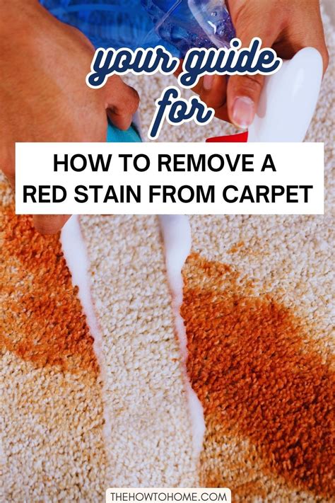 How To Remove A Red Stain From Carpet