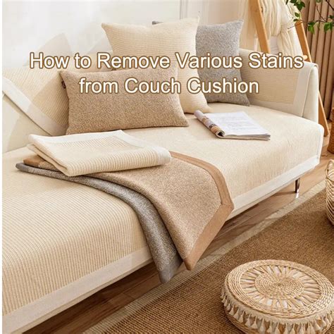 How To Remove A Stain From A Cushion