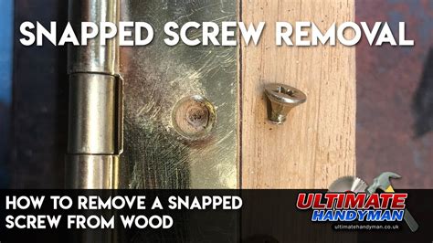 How To Remove A Stuck Screw From Wall