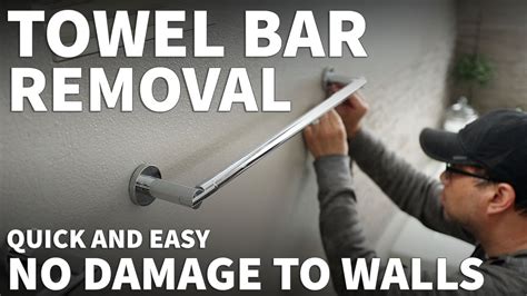 How To Remove A Towel Rack From Wall