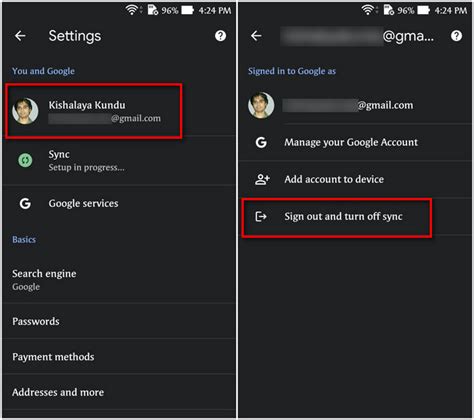 how to remove a user from google chrome