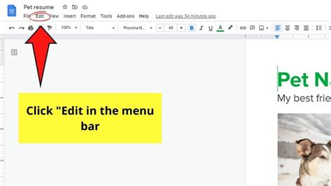 how to remove a word in google docs