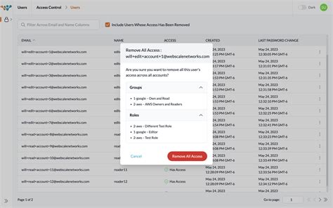how to remove access on docs