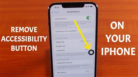 how to remove accessibility button from iphone screen
