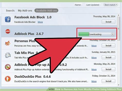 how to remove adblock plus from firefox
