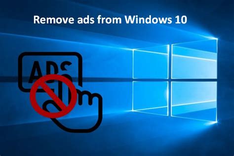 how to remove ads from windows 10
