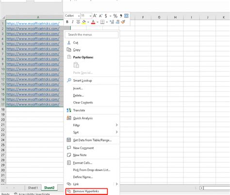 how to remove all links in excel workbook
