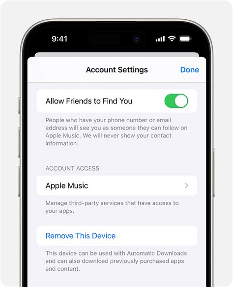how to remove an iphone from apple account