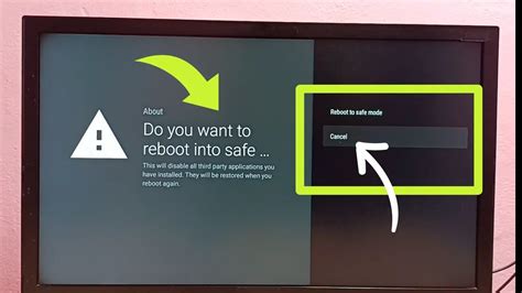 how to remove android tv from safe mode