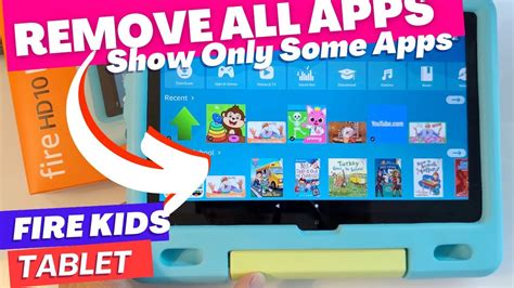 how to remove app from fire tablet kids