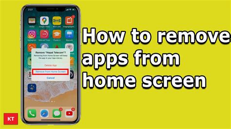 how to remove app from home screen without deleting it pc