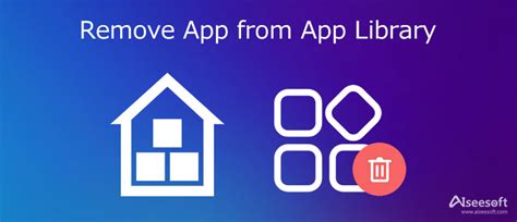 how to remove app icon from app library