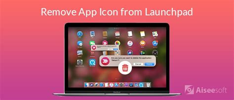 how to remove app icon from desktop mac