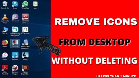 how to remove app icon from desktop screen