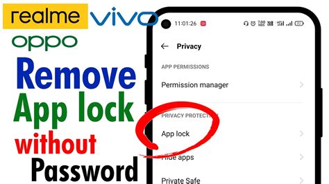 how to remove app lock from android phone