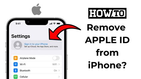 how to remove apple id from computer