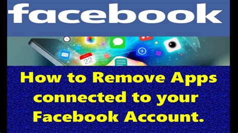 how to remove apps connected to fb