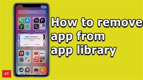 how to remove apps from app library without deleting iphone