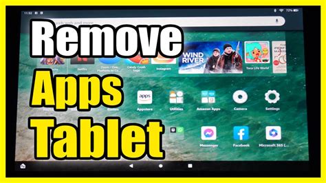 how to remove apps from.fire tablet screen