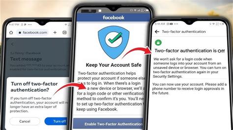 how to remove authentication code in facebook without logging in