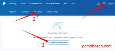 how to remove auto payments from paypal