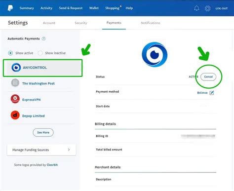 how to remove automatic payments from paypal