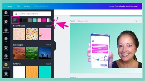how to remove background color from image in canva