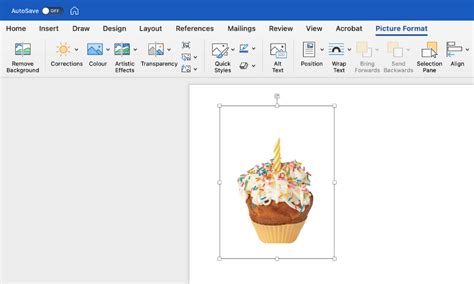 how to remove background from image in word 2016