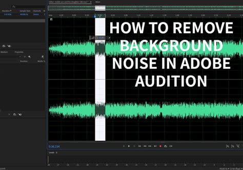 how to remove background noise from audio in adobe audition