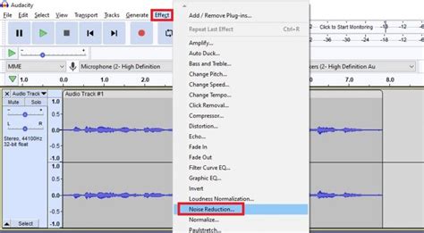 how to remove background noise from audio in audacity