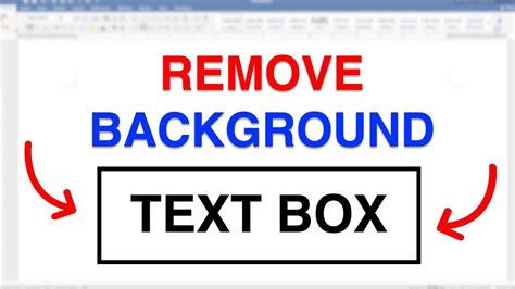 How To Remove Background Of A Text In Word