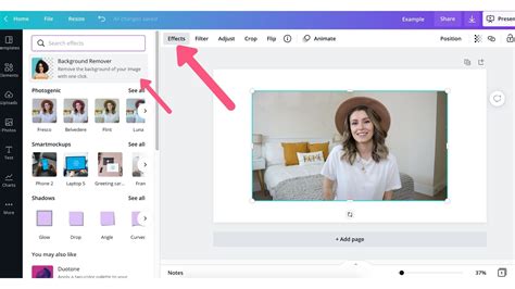 how to remove background of an image in canva