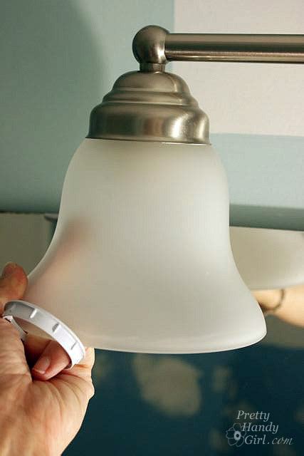 How To Remove Bathroom Light Shade